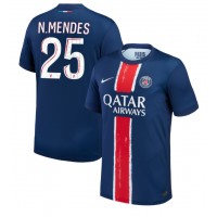 Paris Saint-Germain Nuno Mendes #25 Domáci futbalový dres 2024-25 Krátky Rukáv